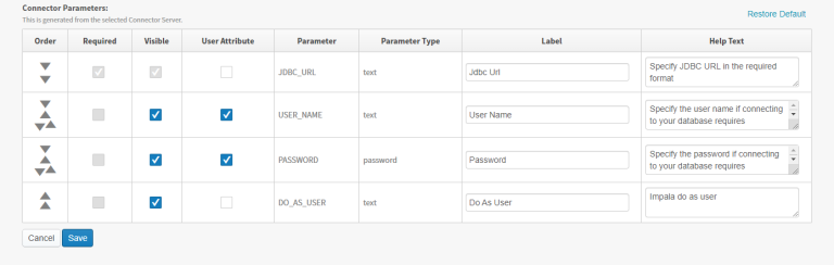 Use this work area to customize the fields for this connector, including use of User Attributes