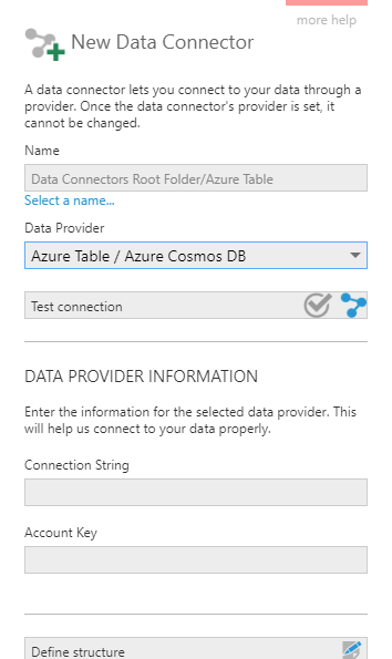 New data connector