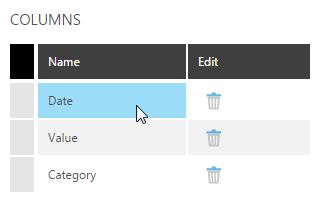 Select the column