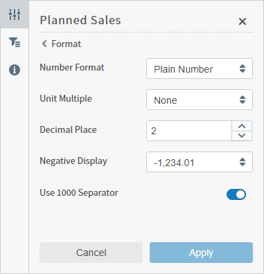 Update the format of your number field here