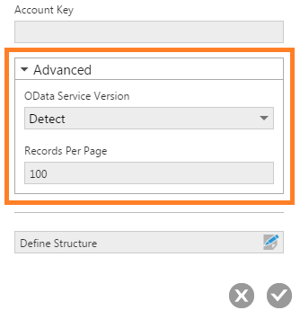 Advanced OData settings