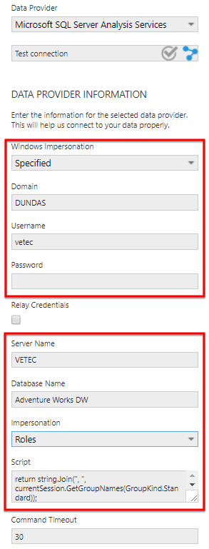 Create a new data connector using the Roles option