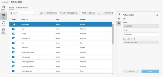 Use this work area to define how your data is formatted and used and perform bulk changes to your data layout