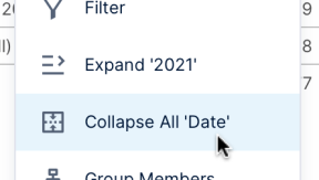 Expand and Collapse Hierarchies for a Metric Set > Collapse All