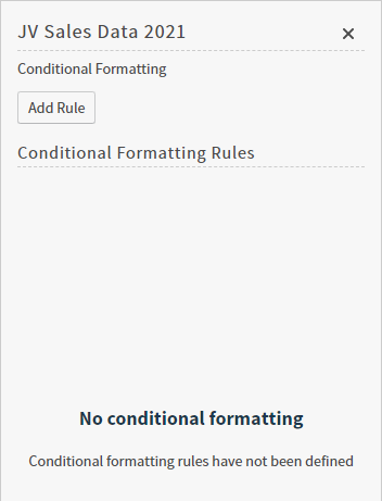 Add conditional formatting rules here