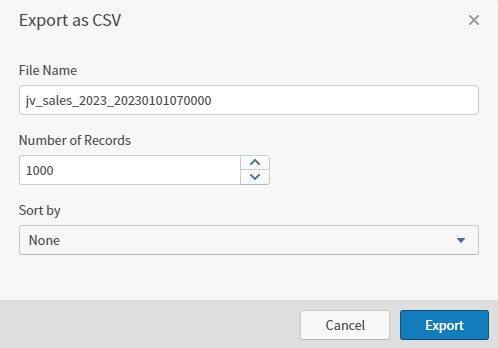 Enter csv options here