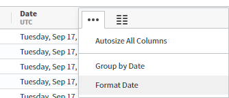 select to format date time in a table column