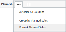 select to format numbers in a table column