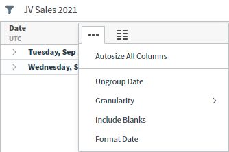 select to format aggregated date in a table column