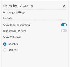 define the label positions and values in this work area